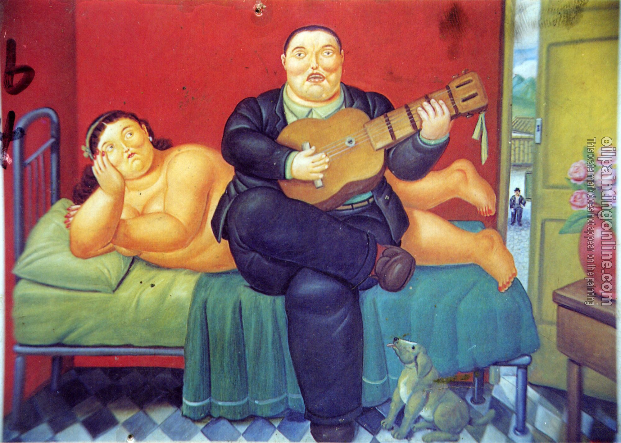 Botero, Fernando - Abstract oil painting.